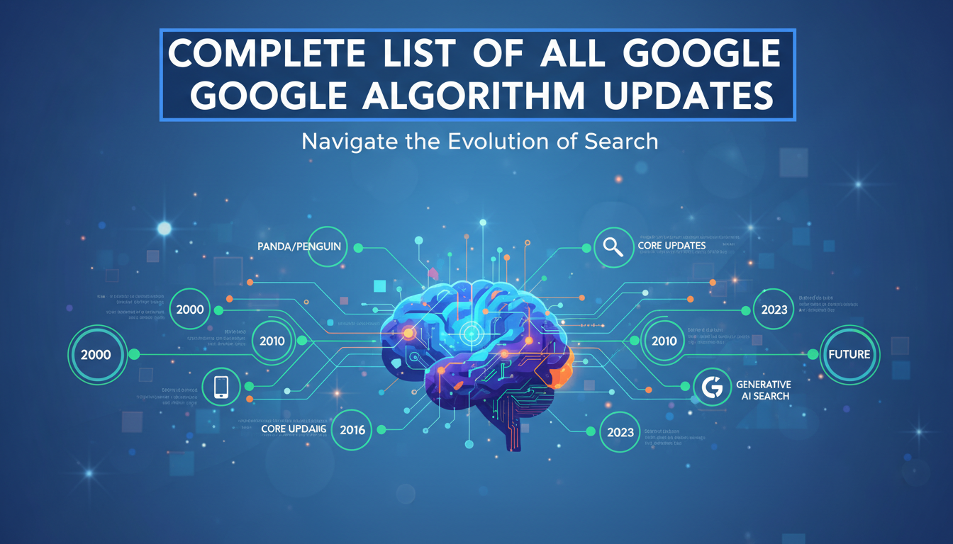Complete List of All Google Algorithm Updates