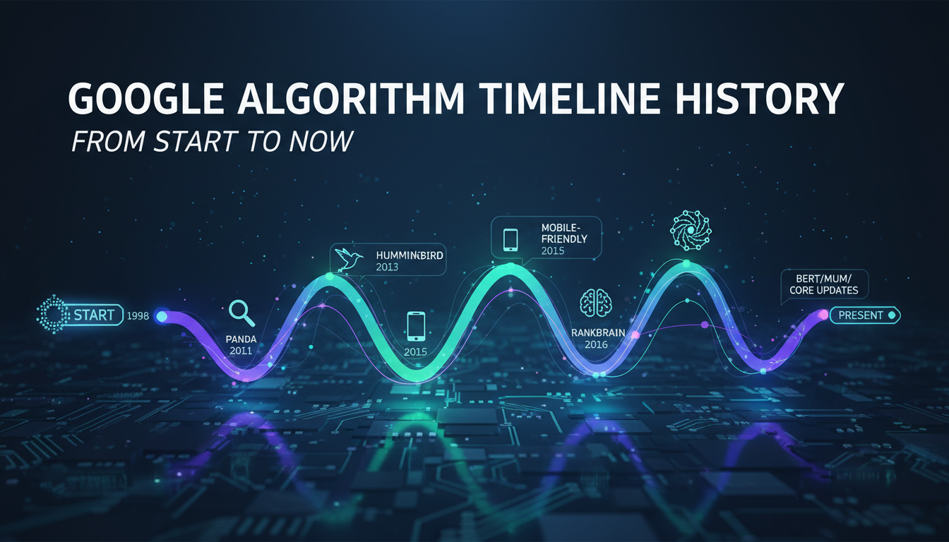 Google Algorithm Timeline History from Start to Now