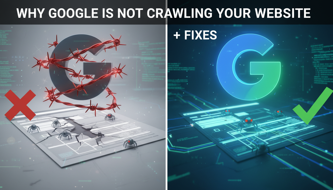 Why Google Is Not Crawling Your Website + Fixes