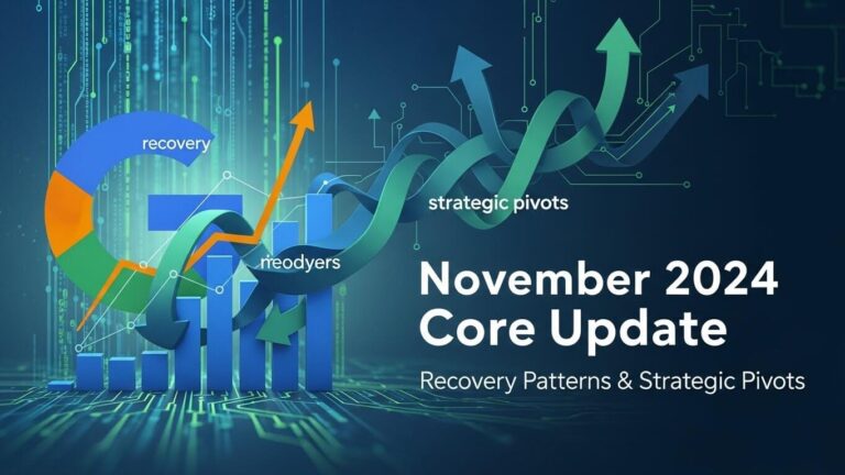 Google November 2024 Core Update Recovery Patterns & Strategic Pivots