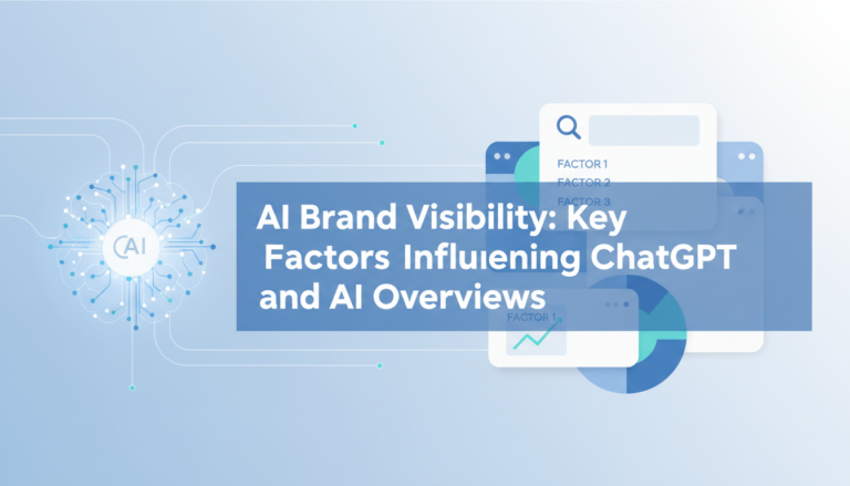 AI Brand Visibility: Key Factors Influencing ChatGPT and AI Overviews