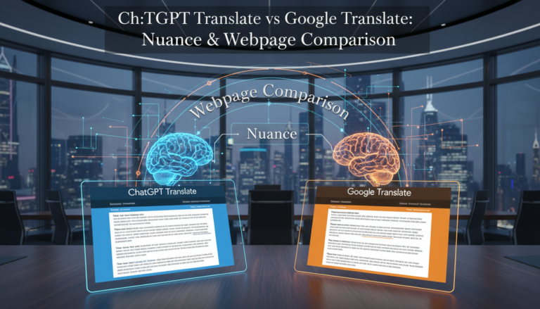 ChatGPT Translate vs Google Translate: Nuance & Webpage Comparison