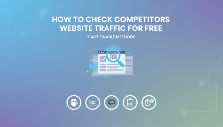 How to Check Competitors Website Traffic for Free: 7 Actionable Methods