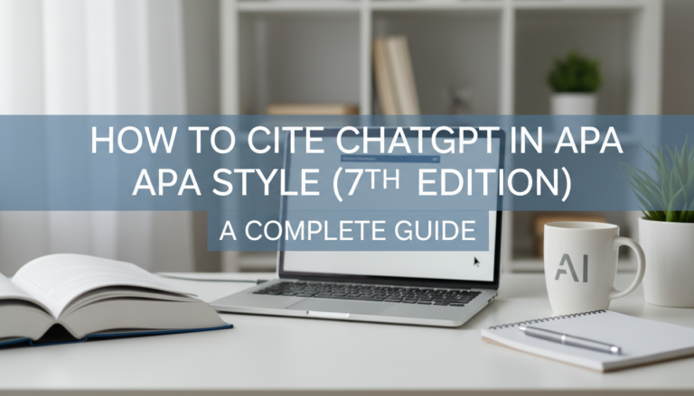 How to Cite ChatGPT in APA Style (7th Edition): A Complete Guide