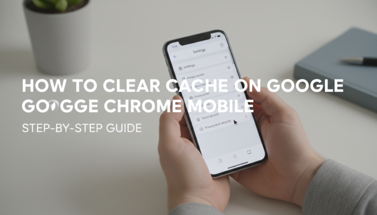 How to Clear Cache on Google Chrome Mobile: Step-by-Step Guide