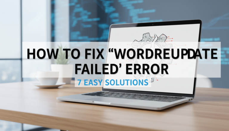 How to Fix 'WordPress Update Failed' Error: 7 Easy Solutions