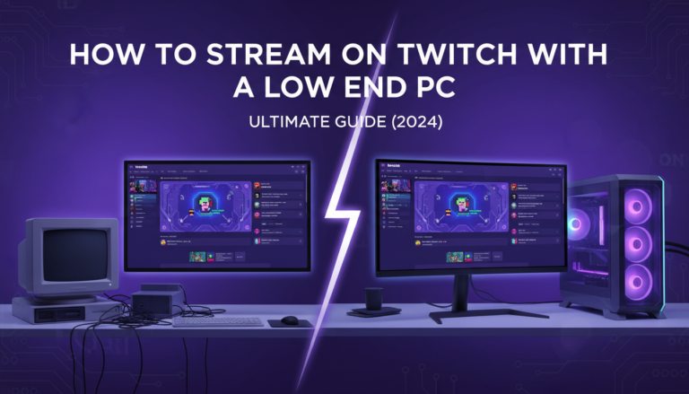 How to Stream on Twitch with a Low End PC: Ultimate Guide (2024)