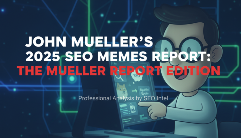 John Mueller’s 2025 SEO Memes Report: The Mueller Report Edition