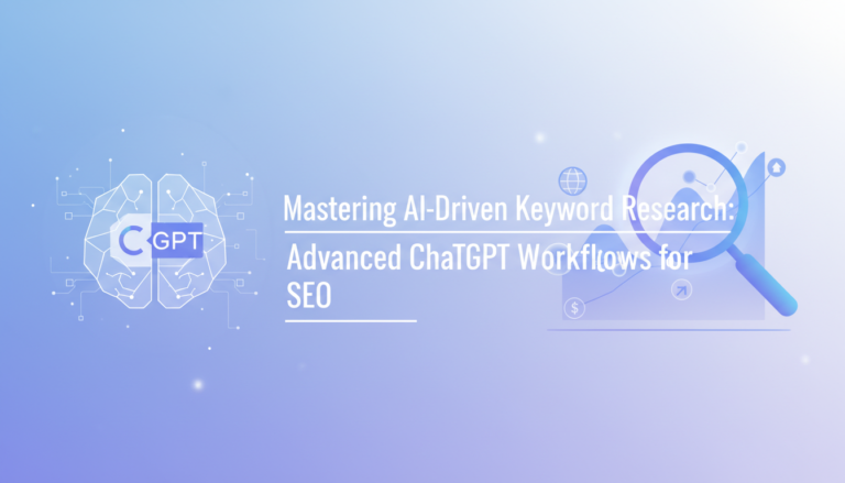 Mastering AI-Driven Keyword Research: Advanced ChatGPT Workflows for SEO