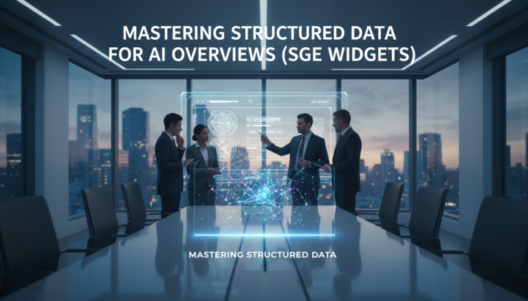 Mastering Structured Data for AI Overviews (SGE Widgets)