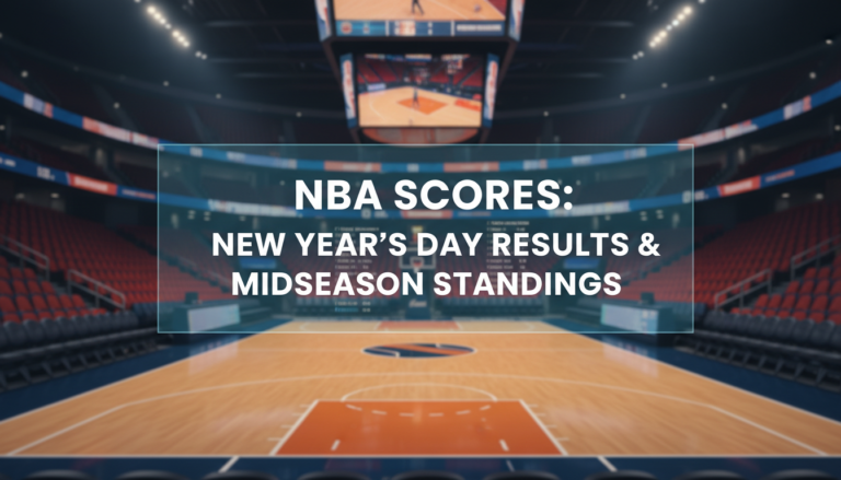 NBA Scores: New Year's Day Results & Midseason Standings