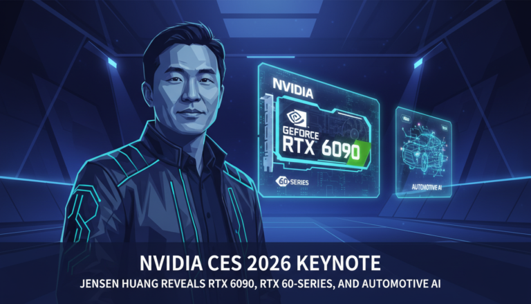 NVIDIA CES 2026 Keynote: Jensen Huang Reveals RTX 6090, RTX 60-Series, and Automotive AI