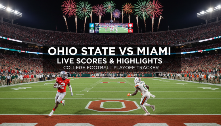 Ohio State vs Miami Live Scores & Highlights: College Football Playoff Tracker