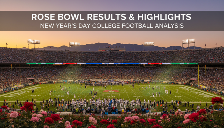 Rose Bowl Results & Highlights: New Year's Day College Football Analysis
