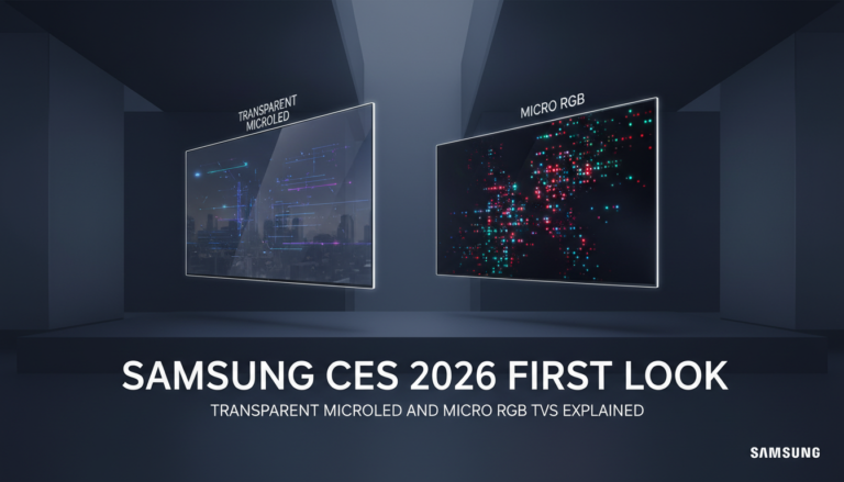 Samsung CES 2026 First Look: Transparent MicroLED and Micro RGB TVs Explained
