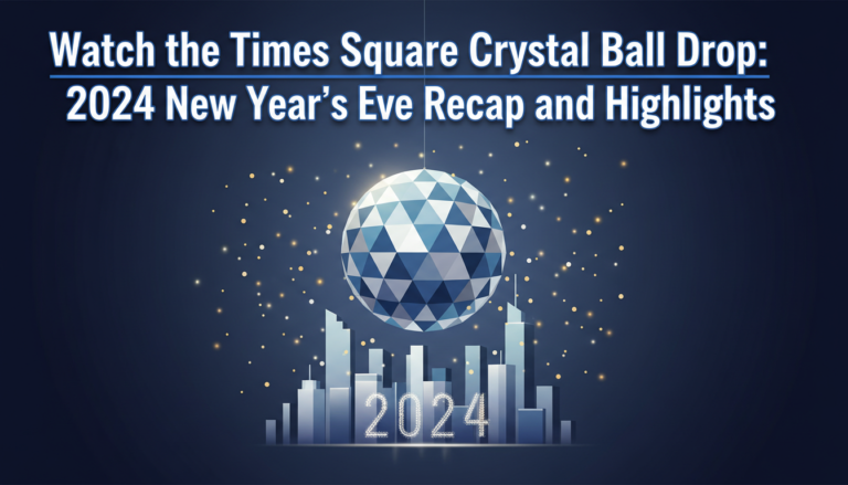 Watch the Times Square Crystal Ball Drop: 2024 New Year's Eve Recap and Highlights