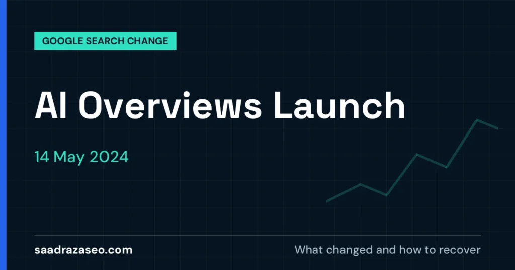 Google AI Overviews Launch, 14 May 2024: what changed and how to recover