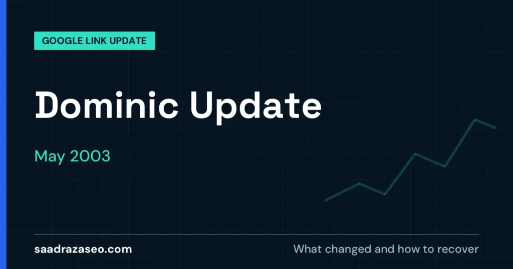 Google Dominic Update, May 2003: what changed and how to recover
