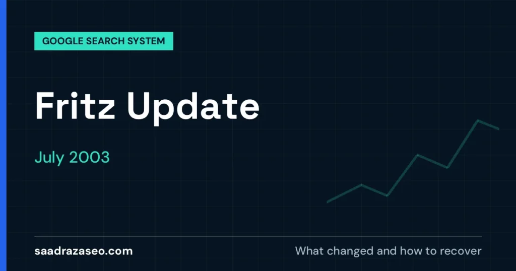 Google Fritz Update, July 2003: what changed and how to recover