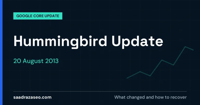 Google Hummingbird Update, 20 August 2013: what changed and how to recover