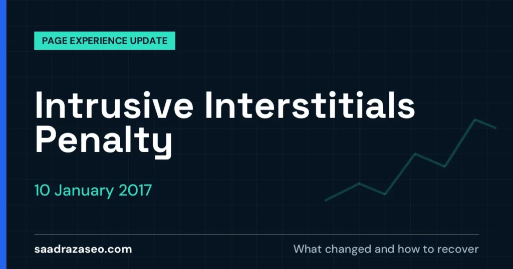 Google Intrusive Interstitials Penalty, 10 January 2017: what changed and how to recover