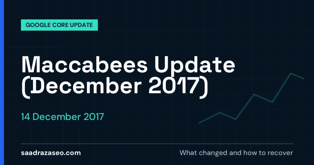 Google Maccabees Update (December 2017), 14 December 2017: what changed and how to recover