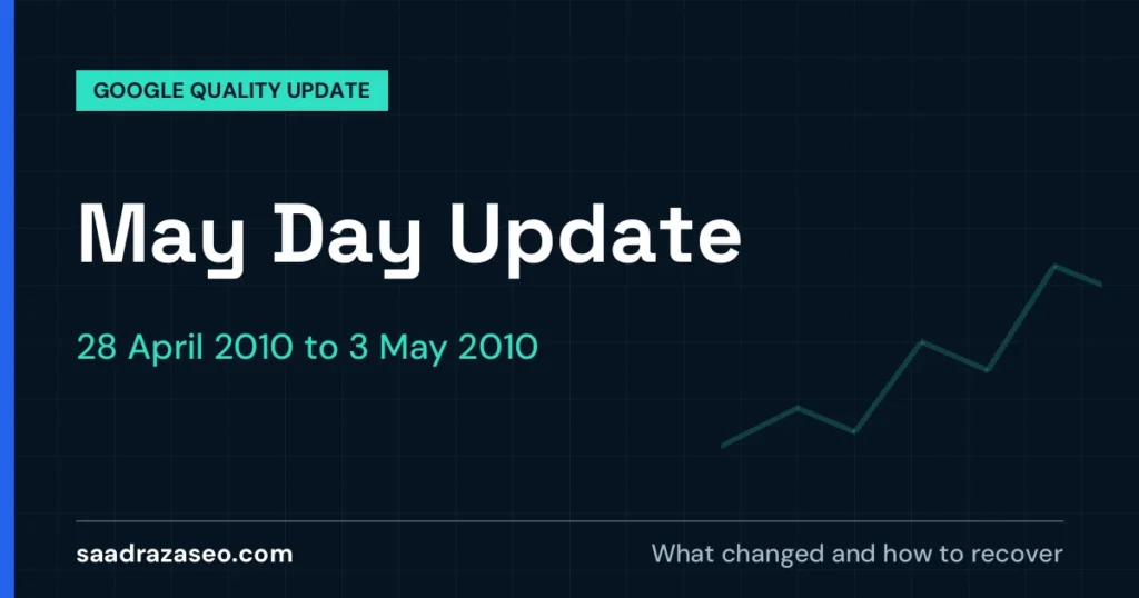 Google May Day Update, 28 April 2010 to 3 May 2010: what changed and how to recover