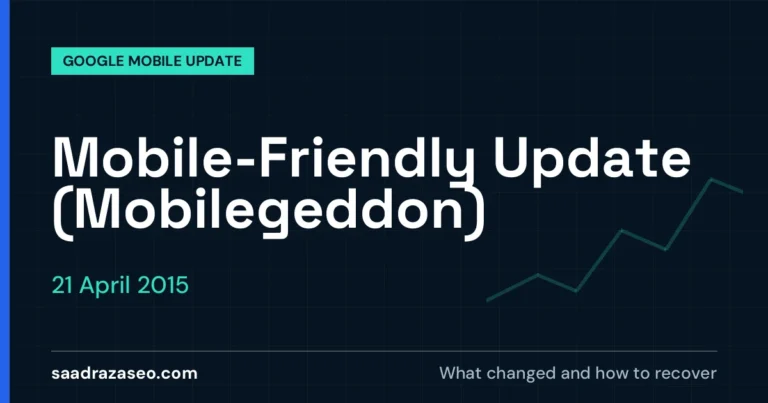 Google Mobile-Friendly Update (Mobilegeddon), 21 April 2015: what changed and how to recover