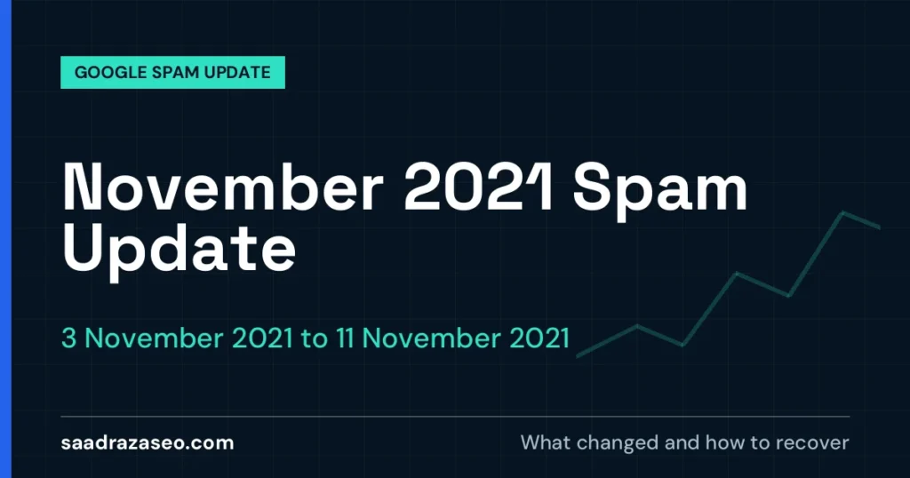 Google November 2021 Spam Update, 3 November 2021 to 11 November 2021: what changed and how to recover