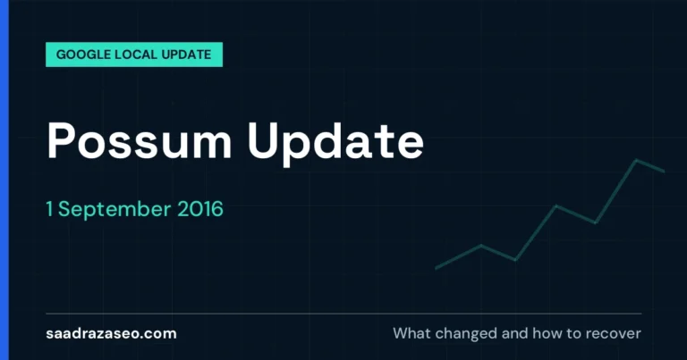 Google Possum Update, 1 September 2016: what changed and how to recover
